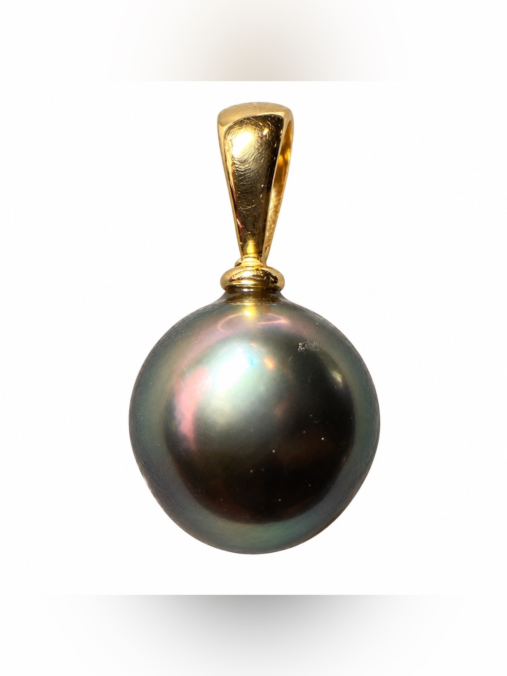 14K Natural Tahitian Pearl Pendant